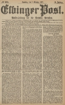 Elbinger Post, Nr.234 Sonntag 7 Oktober 1877, 4 Jh