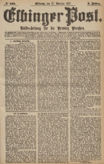 Elbinger Post, Nr.242 Mittwoch 17 Oktober 1877, 4 Jh