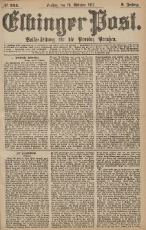 Elbinger Post, Nr.244 Freitag 19 Oktober 1877, 4 Jh