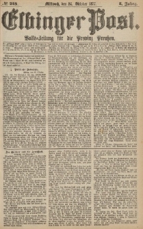 Elbinger Post, Nr.248 Mittwoch 24 Oktober 1877, 4 Jh