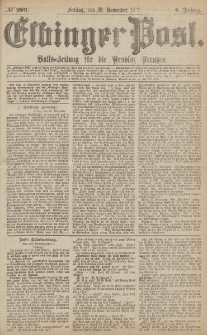 Elbinger Post, Nr.280 Freitag 30 November 1877, 4 Jh