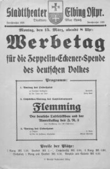 Werbetag für die Zeppelin-Eckener-Spende des deutschen Volkes. Flemming : Der deutsche Luftschiffbau und der Amerikaflug