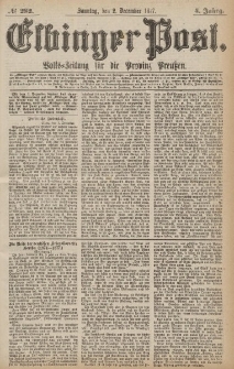 Elbinger Post, Nr.282 Sonntag 2 Dezember 1877, 4 Jh