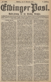 Elbinger Post, Nr.288 Sonntag 9 Dezember 1877, 4 Jh