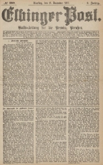 Elbinger Post, Nr.289 Dienstag 11 Dezember 1877, 4 Jh