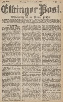 Elbinger Post, Nr.289 Dienstag 11 Dezember 1877, 4 Jh