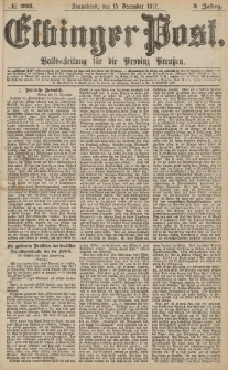 Elbinger Post, Nr.293 Sonnabend 15 Dezember 1877, 4 Jh