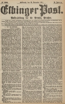 Elbinger Post, Nr.296 Mittwoch 19 Dezember 1877, 4 Jh