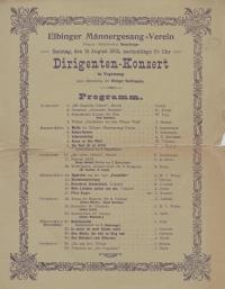 Dirigenten-Konzert in Vogelsang unter Mitwirkung der Elbinger Stadtkapelle