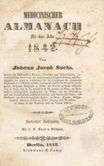 Medicinischer Almanach für das Jahr : 1842