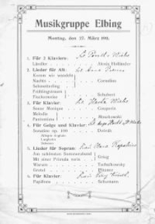 Musikgruppe Elbing (27.III.1911)