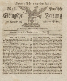 Elbingsche Zeitung, No. 8 Montag, 27 Januar 1812