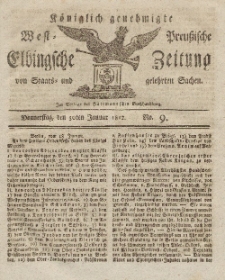 Elbingsche Zeitung, No. 9 Donnerstag, 30 Januar 1812
