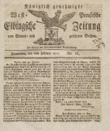 Elbingsche Zeitung, No. 11 Donnerstag, 6 Februar 1812