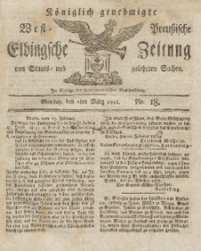 Elbingsche Zeitung, No. 18 Montag, 2 März 1812