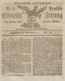 Elbingsche Zeitung, No. 21 Donnerstag, 12 März 1812