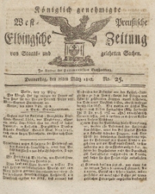 Elbingsche Zeitung, No. 25 Donnerstag, 26 März 1812