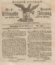 Elbingsche Zeitung, No. 27 Donnerstag, 2 April 1812