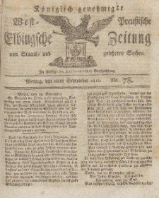 Elbingsche Zeitung, No. 78 Montag, 28 September 1812