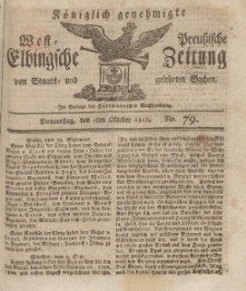 Elbingsche Zeitung, No. 79 Donnerstag, 1 Oktober 1812