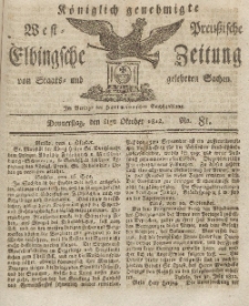 Elbingsche Zeitung, No. 81 Donnerstag, 8 Oktober 1812