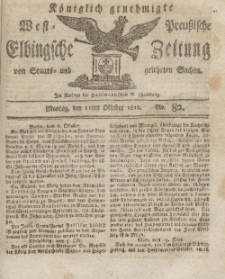 Elbingsche Zeitung, No. 82 Montag, 12 Oktober 1812