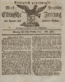 Elbingsche Zeitung, No. 86 Montag, 26 Oktober 1812