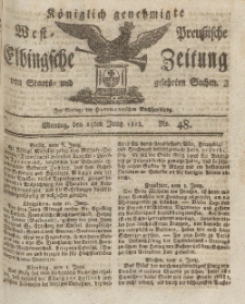 Elbingsche Zeitung, No. 48 Montag, 15 Juni 1812