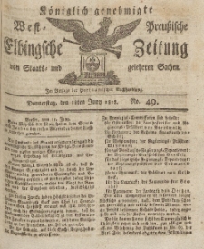 Elbingsche Zeitung, No. 49 Donnerstag, 18 Juni 1812