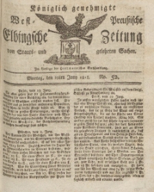 Elbingsche Zeitung, No. 52 Montag, 29 Juni 1812