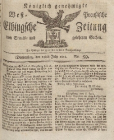 Elbingsche Zeitung, No. 59 Donnerstag, 23 Juli 1812