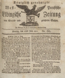 Elbingsche Zeitung, No. 60 Montag, 27 Juli 1812