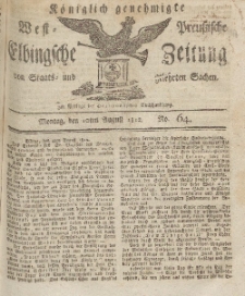 Elbingsche Zeitung, No. 64 Montag, 10 August 1812