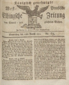 Elbingsche Zeitung, No. 65 Donnerstag, 13 August 1812
