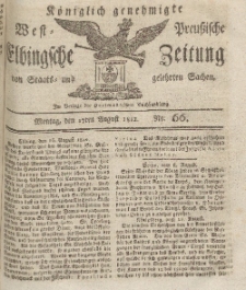 Elbingsche Zeitung, No. 66 Montag, 17 August 1812