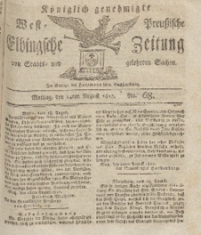 Elbingsche Zeitung, No. 68 Montag, 24 August 1812