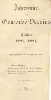 Jahresbericht des Gewerbe-Vereins zu Elbing : 1886/87