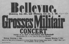 Bellevue. Grosses Militair Concert