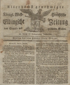 Elbingsche Zeitung, No. 10 Montag, 2 Februar 1818