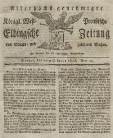 Elbingsche Zeitung, No. 12 Montag, 9 Februar 1818