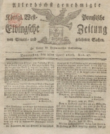 Elbingsche Zeitung, No. 27 Donnerstag, 2 April 1818