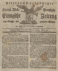 Elbingsche Zeitung, No. 29 Donnerstag, 9 April 1818