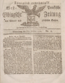 Elbingsche Zeitung, No. 2 Donnerstag , 7 Januar 1813