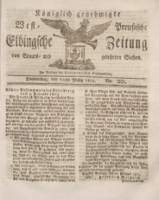 Elbingsche Zeitung, No. 20 Donnerstag, 11 März 1813