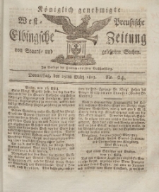 Elbingsche Zeitung, No. 24 Donnerstag, 25 März 1813