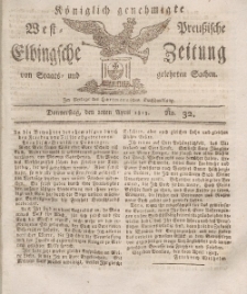 Elbingsche Zeitung, No. 32 Donnerstag, 22 April 1813