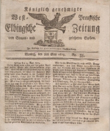Elbingsche Zeitung, No. 35 Montag, 3 Mai 1813