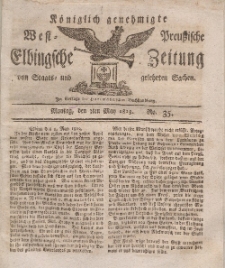 Elbingsche Zeitung, No. 35 Montag, 3 Mai 1813