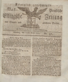 Elbingsche Zeitung, No. 37 Montag, 10 Mai 1813