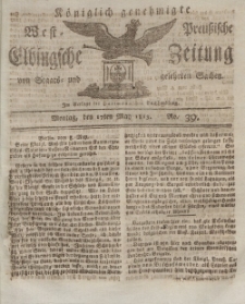 Elbingsche Zeitung, No. 39 Montag, 17 Mai 1813